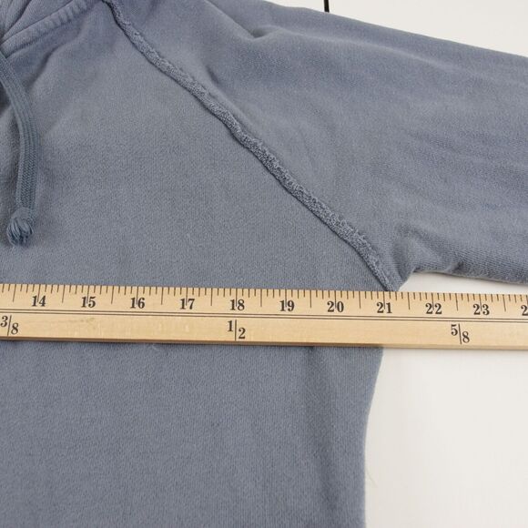 Free People Moon Dust Full Zip Hoodie Cardigan Washed Denim Blue Womens Sz XS - Picture 3 of 12